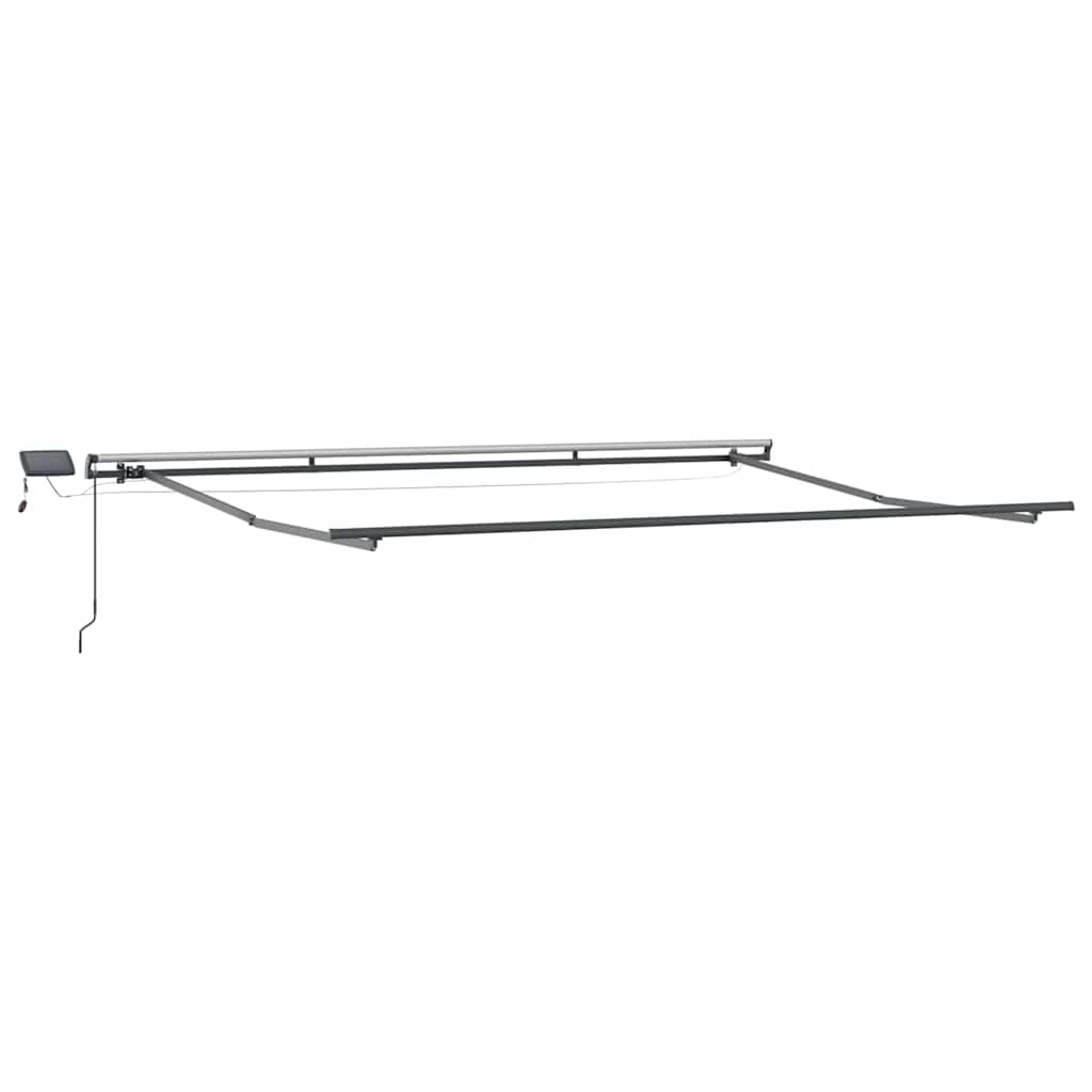Toldo Retráctil Amarillo Y Naranja 400 X 300 Cm Tela Y Aluminio_5