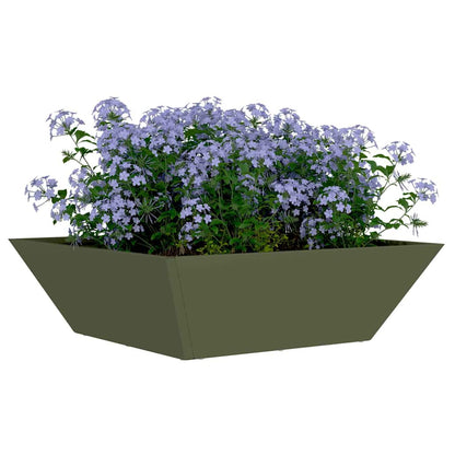 Maceta Para Jardín Verde Oliva 50 X 50 X 15 Cm_2