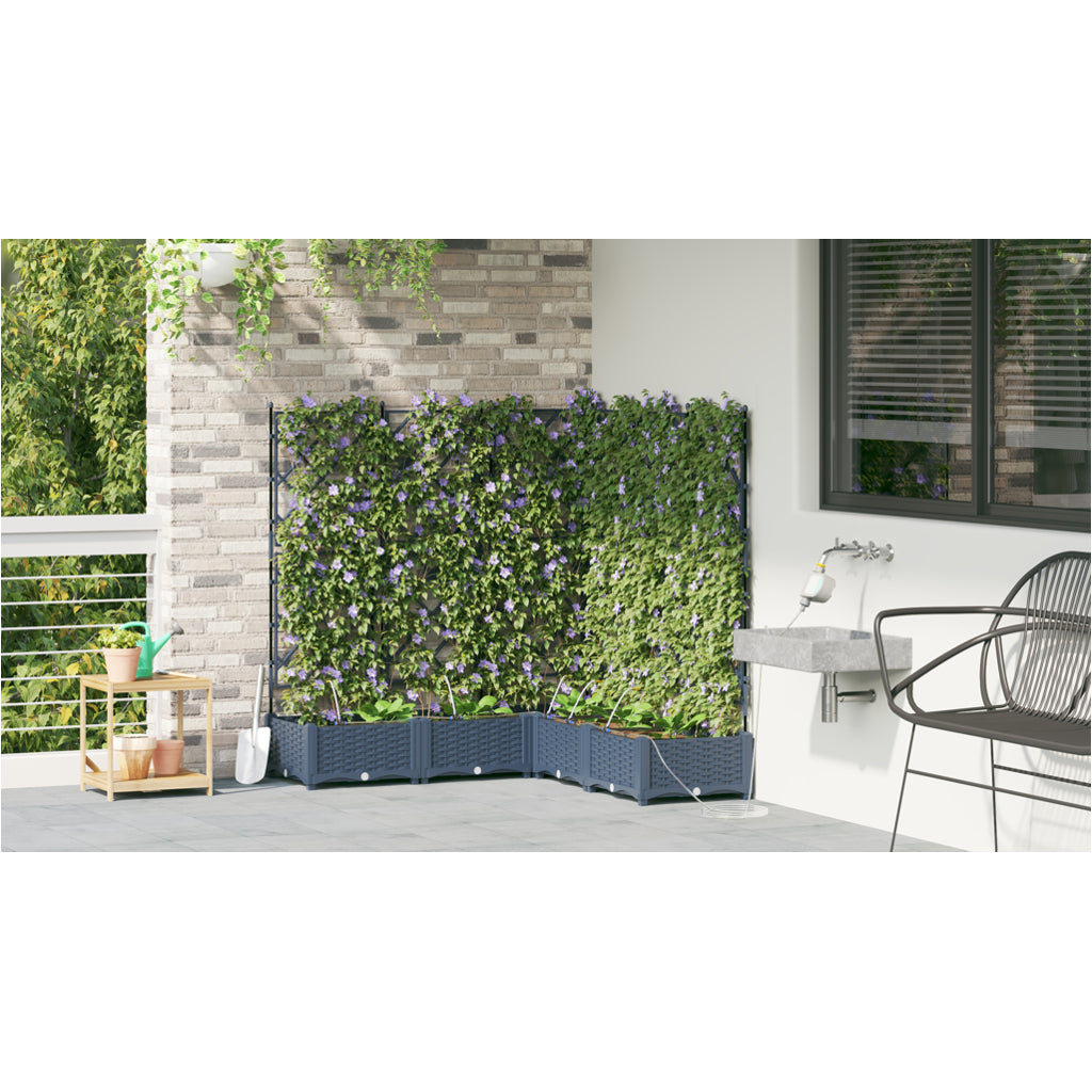 Vidaxl Jardineras Gris 120 X 120 X 126 Cm Acero_3