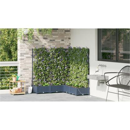 Vidaxl Jardineras Gris 120 X 120 X 126 Cm Acero_3