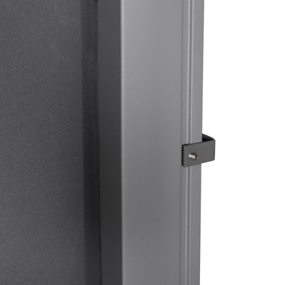 Outsunny Toldo Lateral Retráctil 300x160 Cm Pantalla Enrollable Para Jardín Gris_4