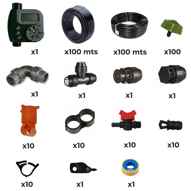 Kit De Riego Para Huerto O Arriates De Planta_0