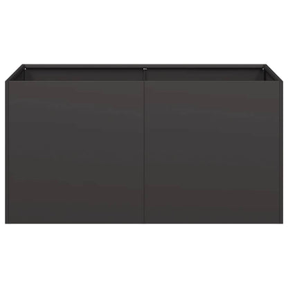 Jardinera De Acero Laminado En Frío Negro 80x40x40 Cm_3