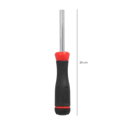 Juego De Puntas Con Destornillador  1/4 7 Piezas. Acero Cromo Vanadio, Kit Destorpuntas, Puntas Destornillador.