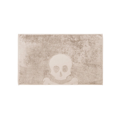 Alfombra De Baño Calavera 50x80cm 100% Algodón 750gsm Beige Scalpers Home