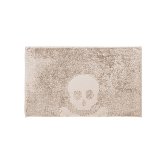 Alfombra De Baño Calavera 50x80cm 100% Algodón 750gsm Beige Scalpers Home