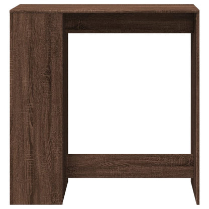 Mesa Alta Bar Con Estantes Marrón Roble 101x40x103,5 Cm_2