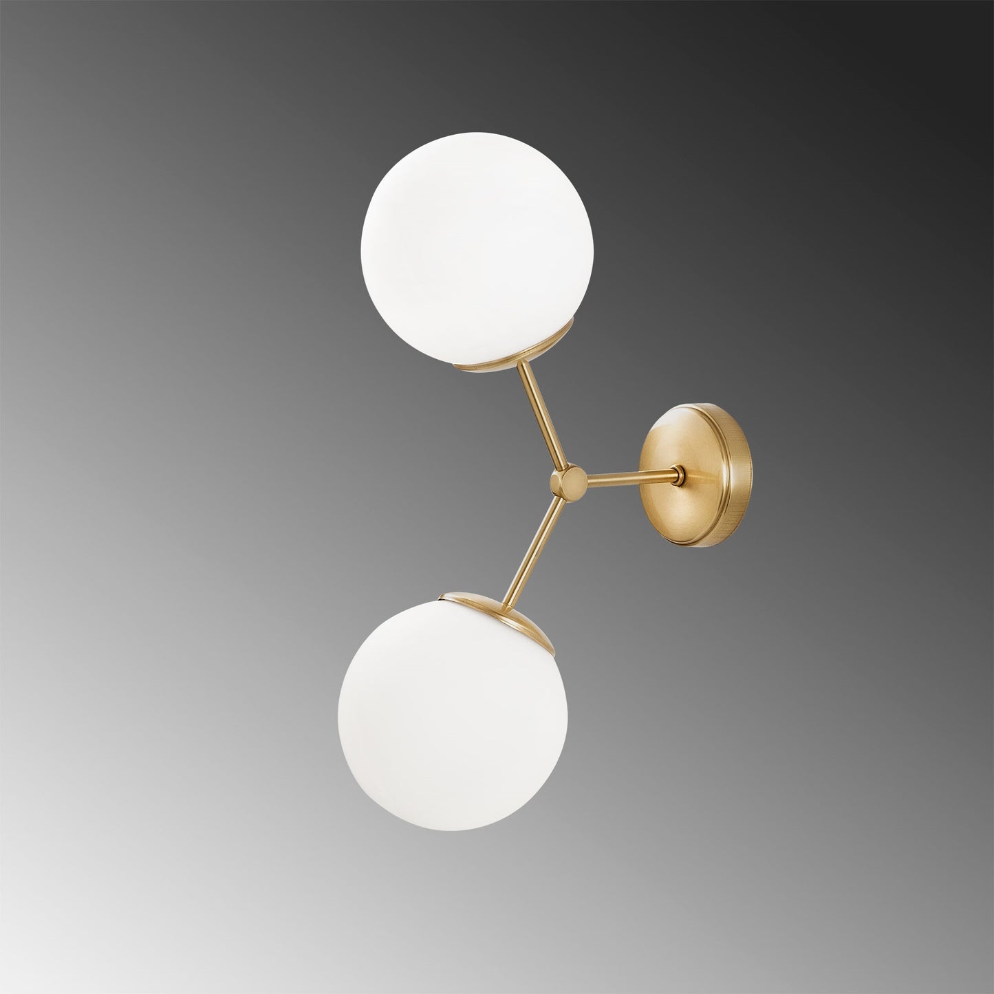 Aplique De Pared, Metal , Amarillo blanco, 28x15x44, Casquillo 2 X E 27 Max 40 W_3