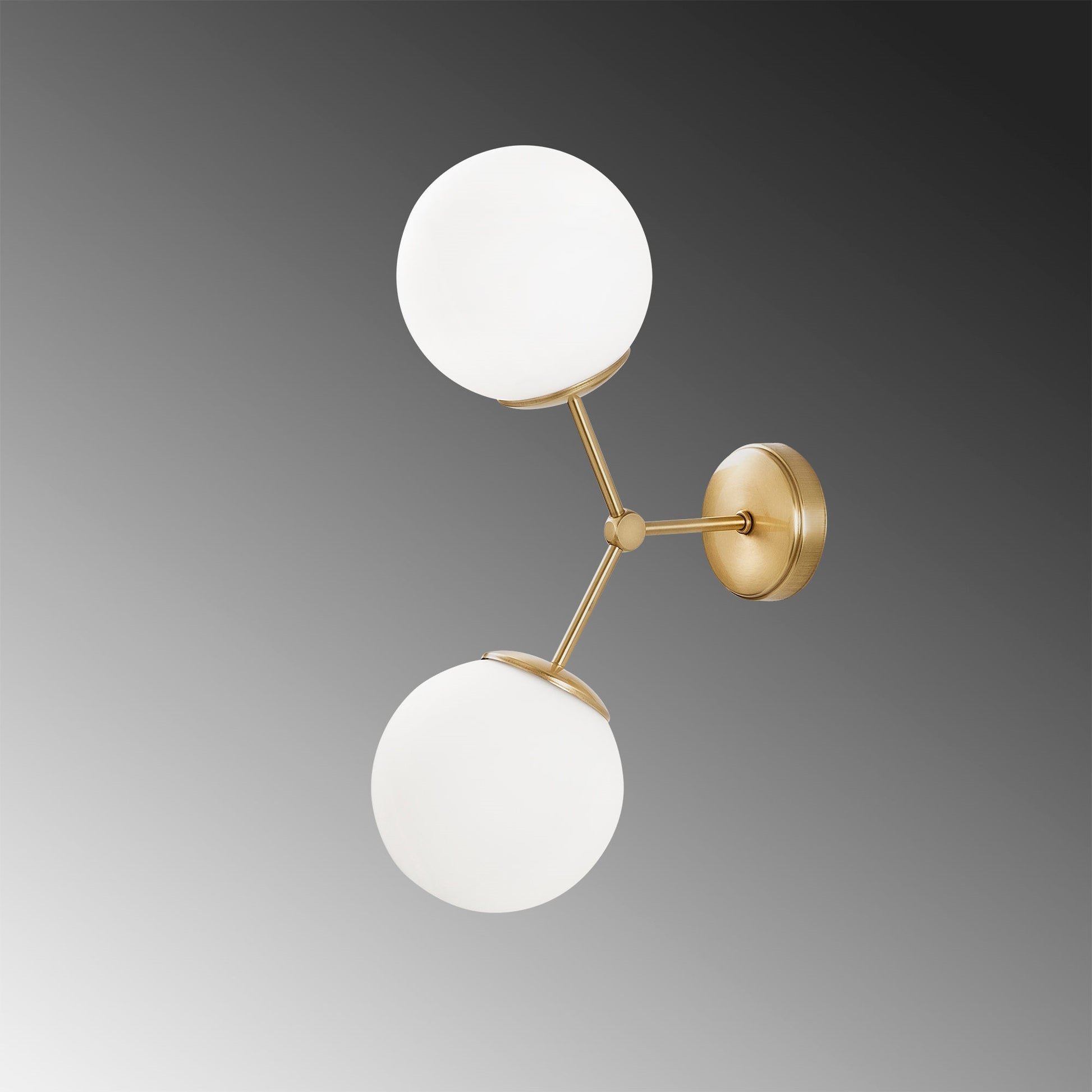 Aplique De Pared, Metal , Amarillo blanco, 28x15x44, Casquillo 2 X E 27 Max 40 W_3