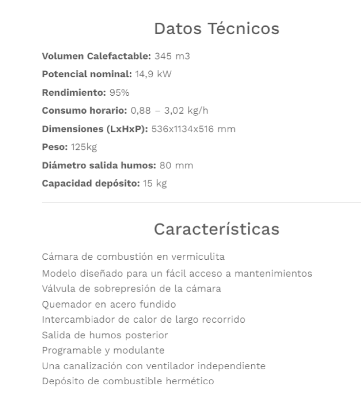 Fabricalor Estufa De Pellets Élite Plus 15 Burdeos Ventilada_1