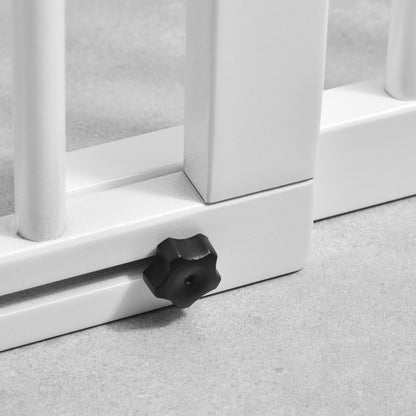 Pawhut Barrera De Seguridad Para Perros Extensible 113-166x36x71 Cm Blanco_4