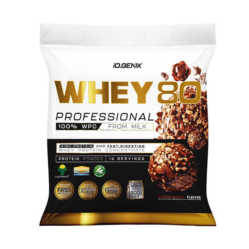 Whey 80 Profesional - 500g - Bombón Rocher - Proteina De Suero Whey - Io.genix_0