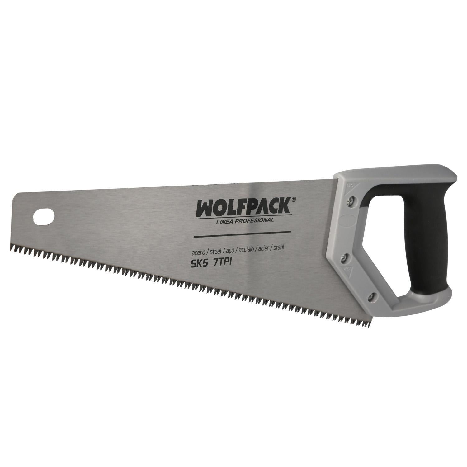 Serrucho Carpintero Bimaterial 350 Mm. / 14 Acero Sk5 Triple Afilado Sierra Carpintero, Serrucho Carpinteria, Sierra Costilla_0