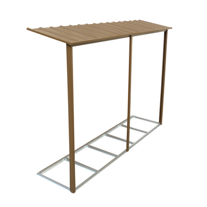 Extensión Lateral De Casetas De Jardín Duramax Alpine 10×10 Imitación Madera_0