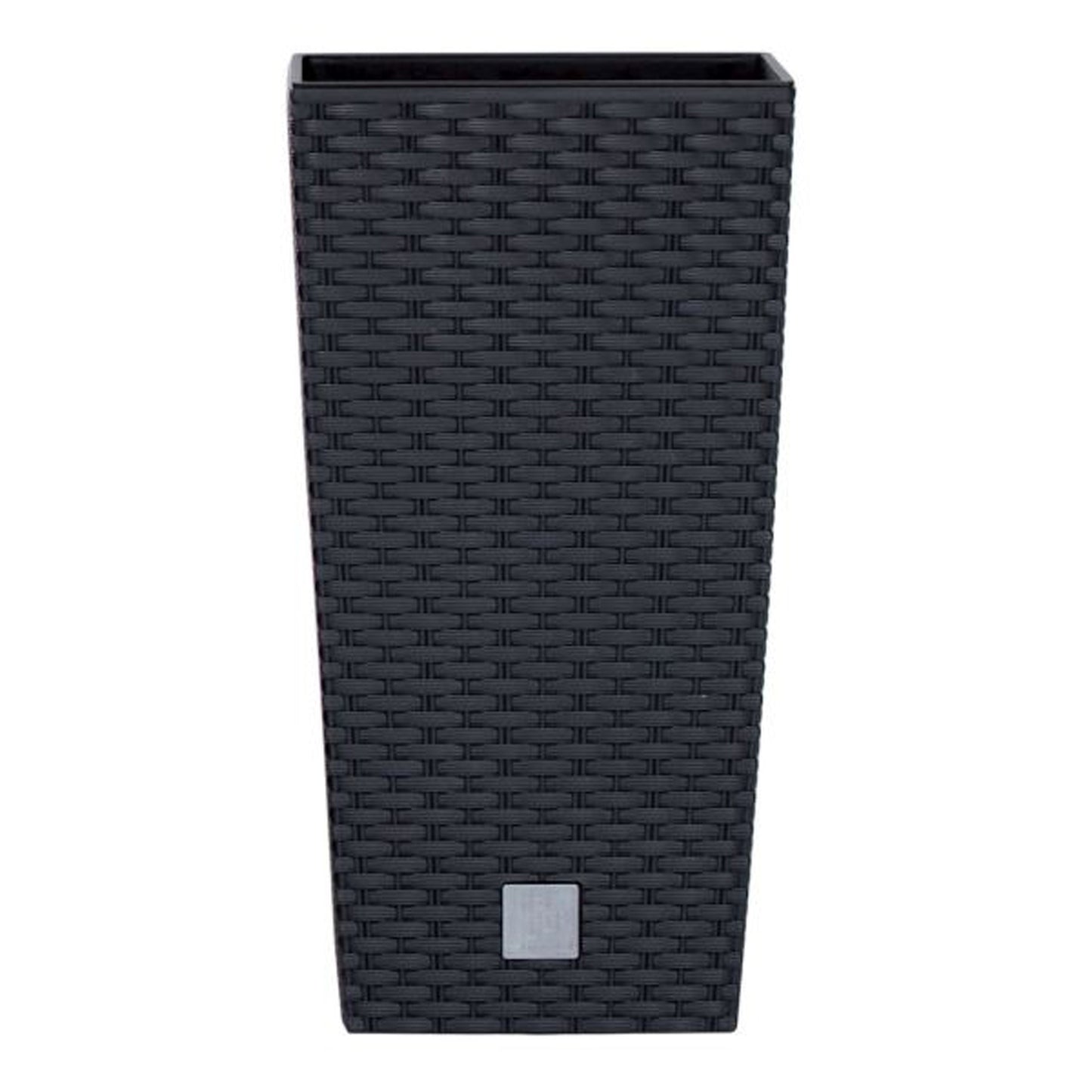 Maceta Rato De 26,6 Litros Con Inserto 26,5 X 26,5 X 50 Cm En Color Antracita_0