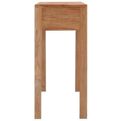 Mesa Consola De Madera Maciza De Teca 110x35x75 Cm_3