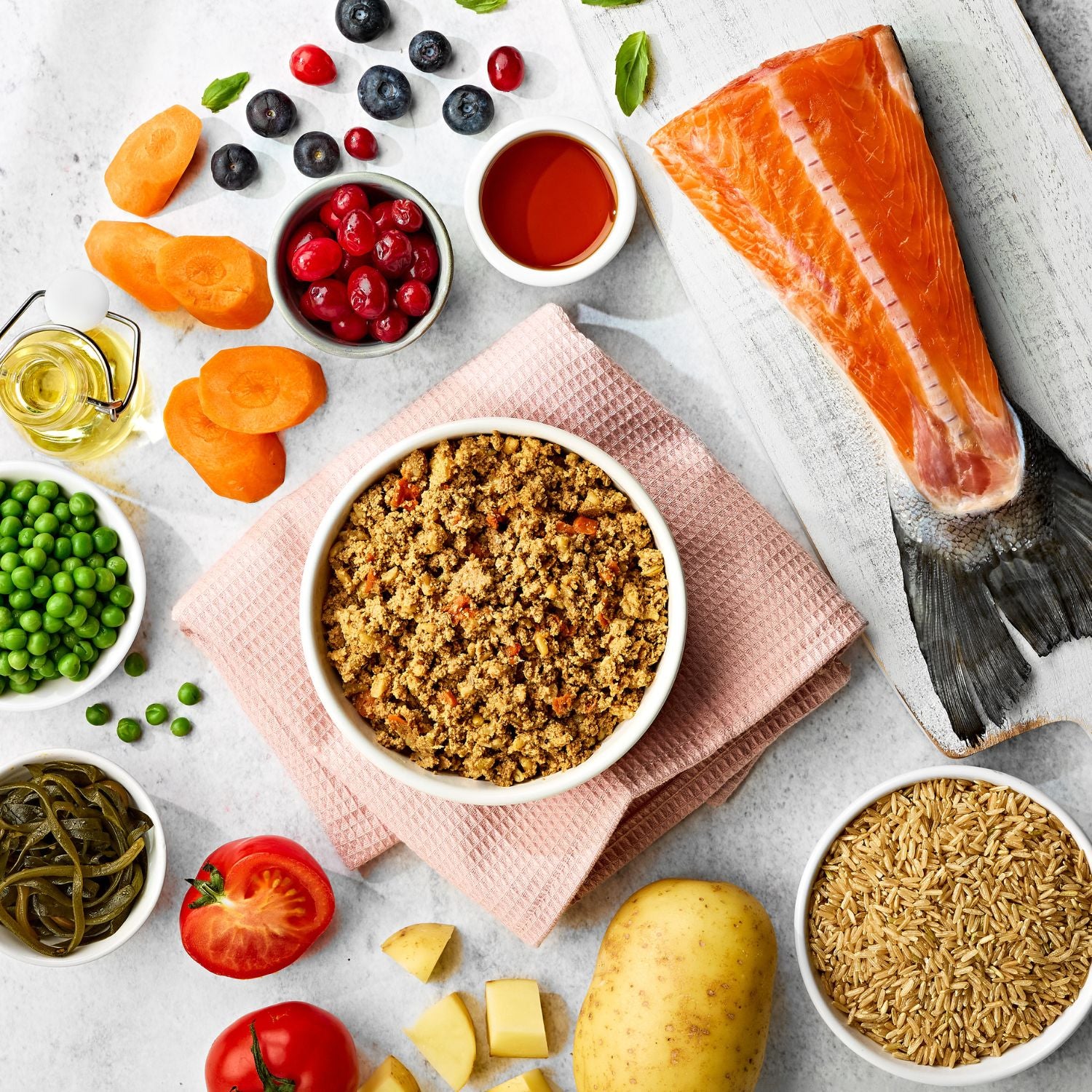 Naturo Comida Humeda Perro Raza Mini De Salmon Arroz Y Veg 150g X 8 Sobres_1