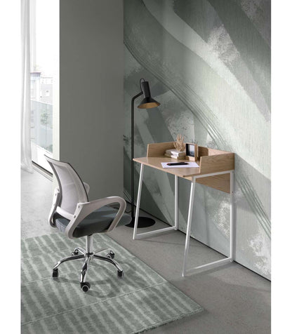 Silla Despacho De Diseño Moderno Giratoria Elevable Acabado Gris, 53 Cm(ancho) 79/91 Cm(a_2