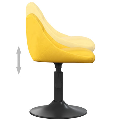 Taburete De Cocina De Terciopelo Amarillo Mostaza_4