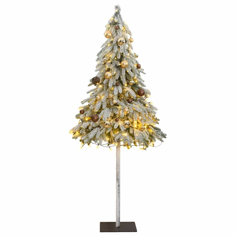 Vidaxl Árbol De Navidad Artificial Con 300 Led Bolas Y Nieve 180 Cm_0