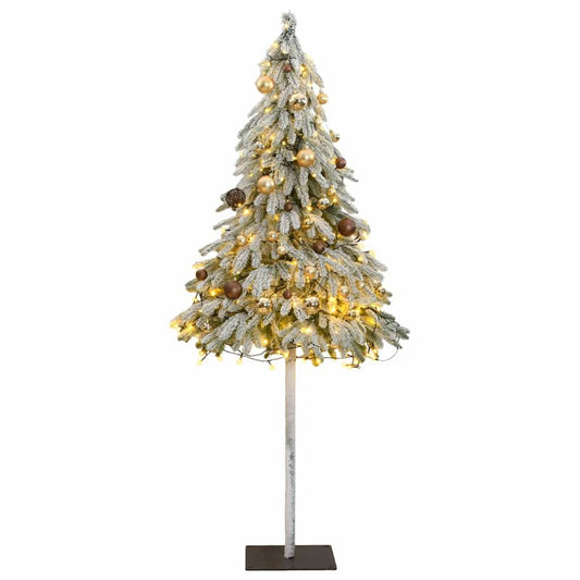 Vidaxl Árbol De Navidad Artificial Con 300 Led Bolas Y Nieve 180 Cm_0