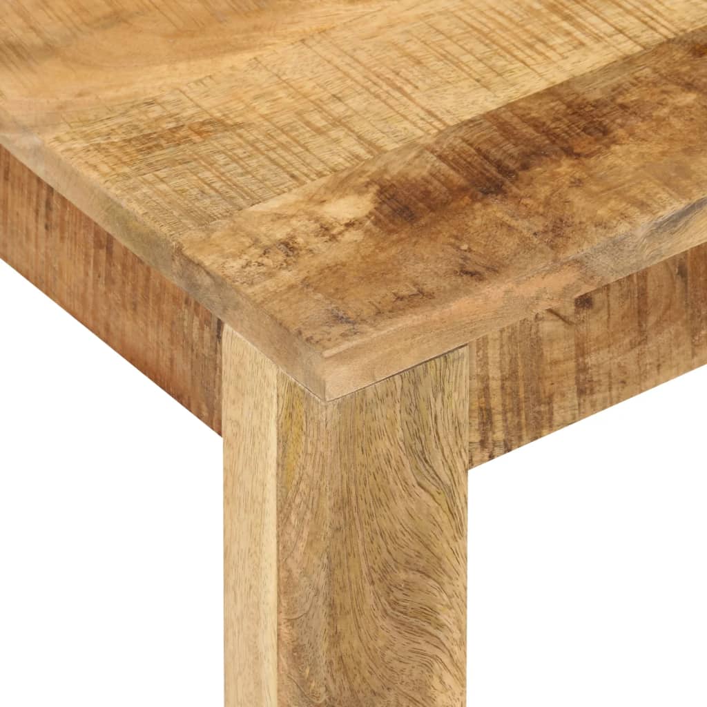 Mesa De Centro De Madera Maciza De Mango 55x55x35 Cm_3
