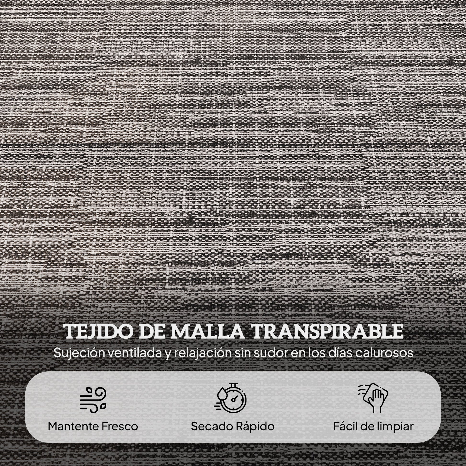 Outsunny Tumbona Plegable Con Orificio De Lectura 145x72x89 Cm Gris_5