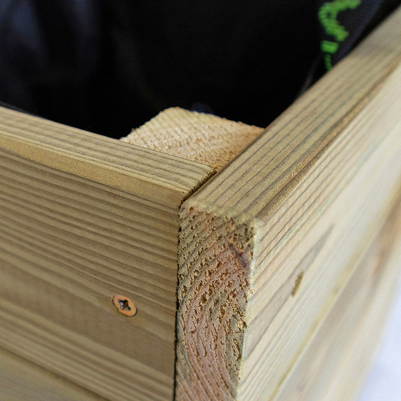 Jardinera De Madera Para Exterior 120x40x40 Cm Ghio Kd Hortalia_2