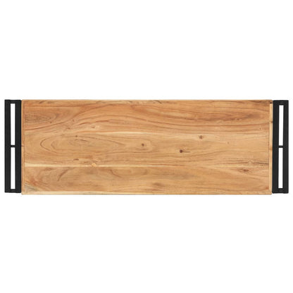 Mesa Consola De Madera Maciza De Acacia 90x30x75 Cm_1