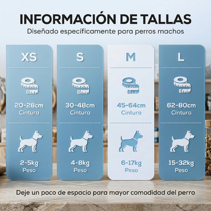 Pawhut Pañales Desechables Para Perros Machos 48 Unidades Súper Absorbentes_5