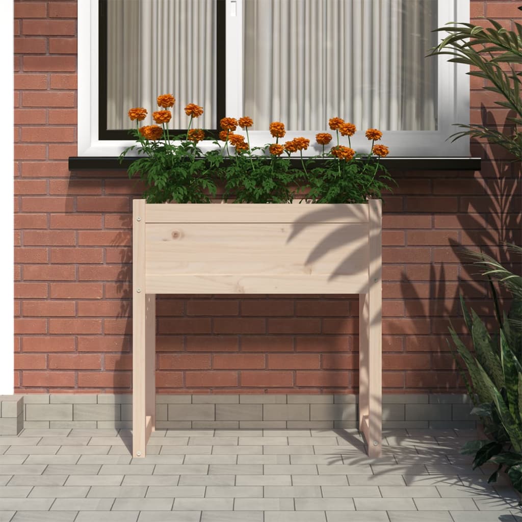 Jardinera De Madera Maciza De Pino 78x40x81 Cm_2