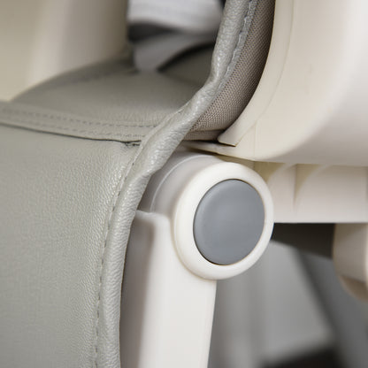 Homcom Trona Para Bebé Evolutiva Plegable De +6 Meses Altura Ajustable Ruedas Y_4