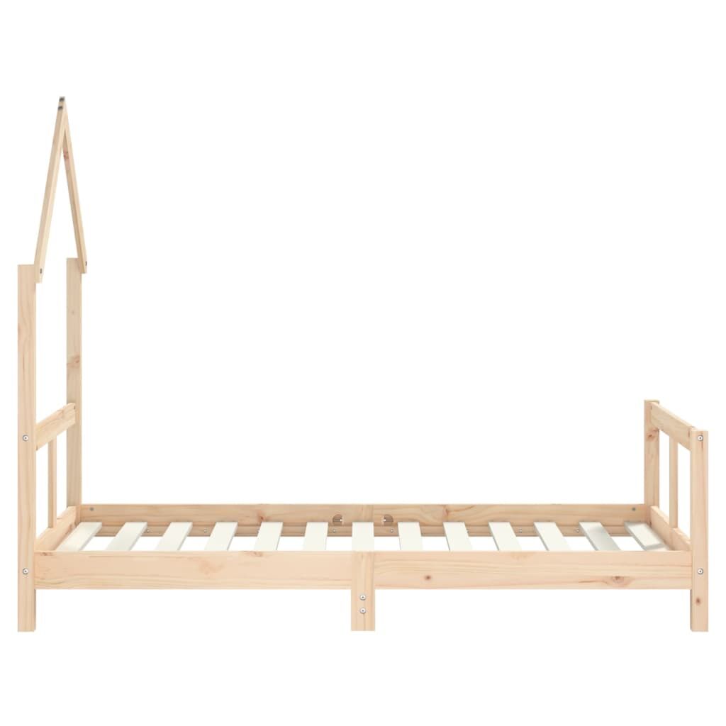 Vidaxl Estructura De Cama Para Niños Madera Maciza De Pino 80x160 Cm_4