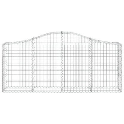 Cestas De Gaviones 6 Uds Forma De Arco Hierro 200x30x80/100 Cm_3