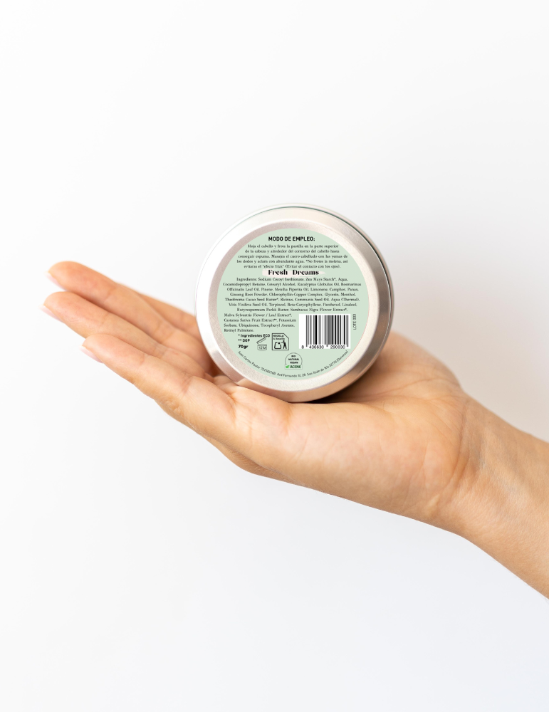 Champú  Sólido Bio Fortalecedor Fresh Mint En Lata_1