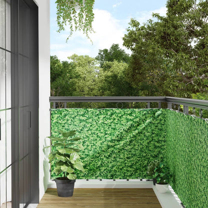 Pantalla De Privacidad De Balcón Pvc Plantas Verde 800x90 Cm / Vetonek_4