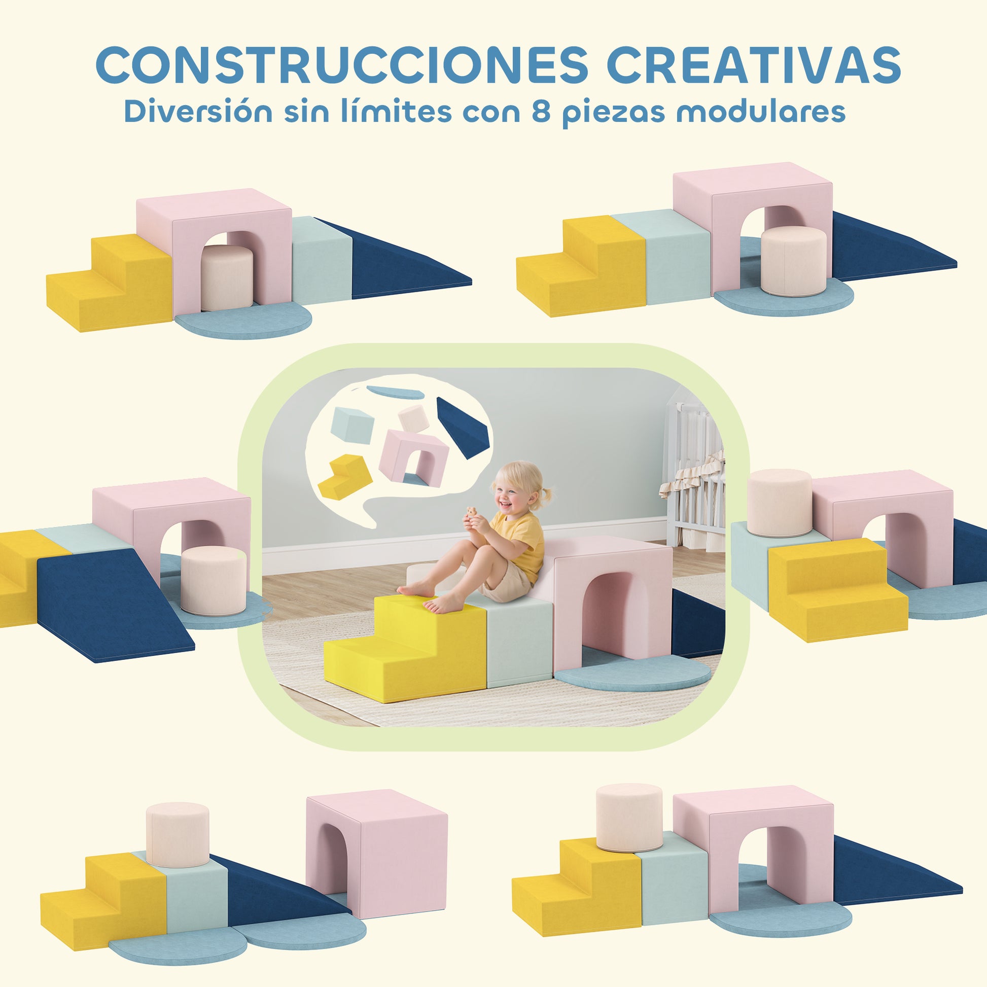 Aiyaplay Juego De 8 Bloques De Espuma Para Niños_3