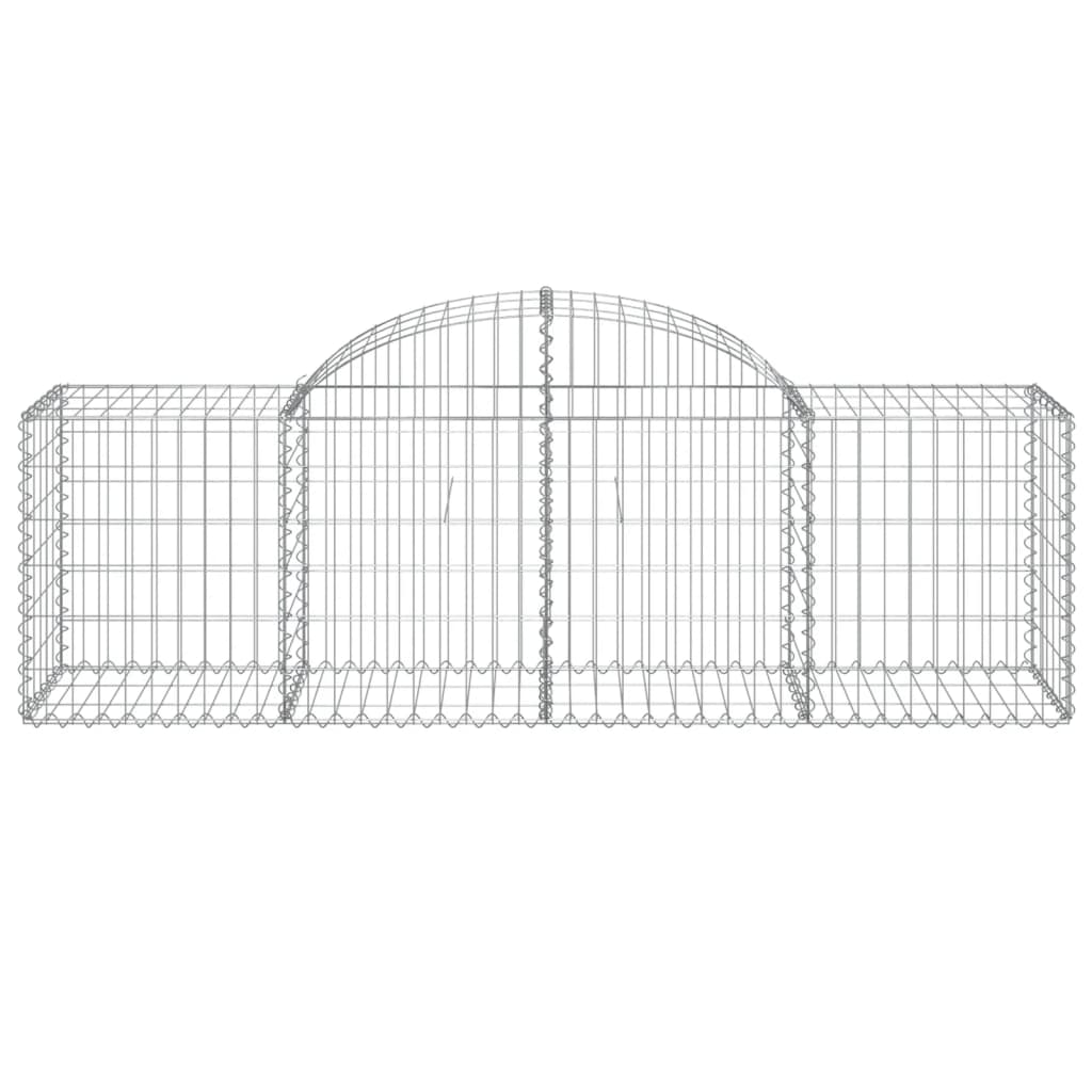 Cestas Gaviones 2 Uds Forma De Arco Hierro 200x50x60/80 Cm_3