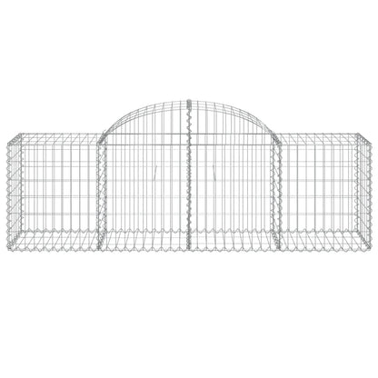 Cestas Gaviones 2 Uds Forma De Arco Hierro 200x50x60/80 Cm_3
