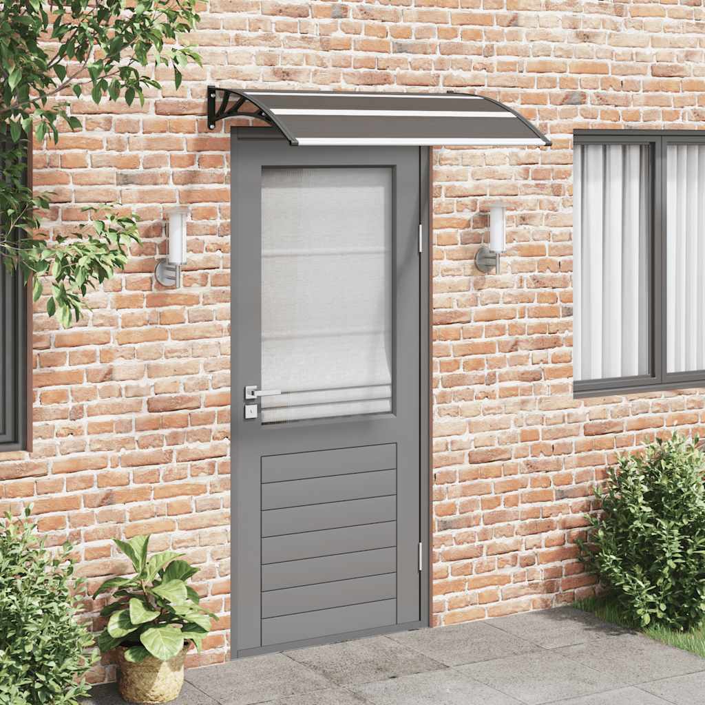 Marquesina De Puerta Pc Negro 120x75 Cm_1
