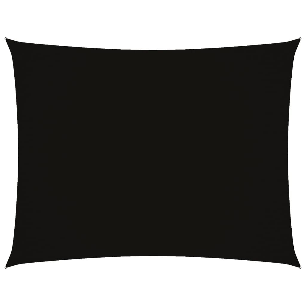 Vidaxl Toldo De Vela Rectangular Tela Oxford Negro 2,5x4 M_0