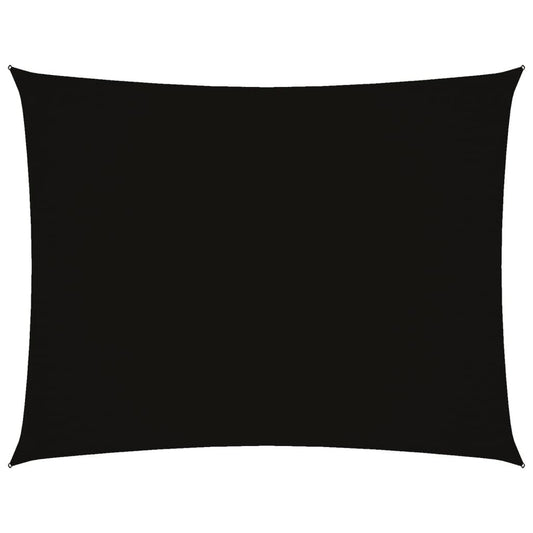 Vidaxl Toldo De Vela Rectangular Tela Oxford Negro 2,5x4 M_0
