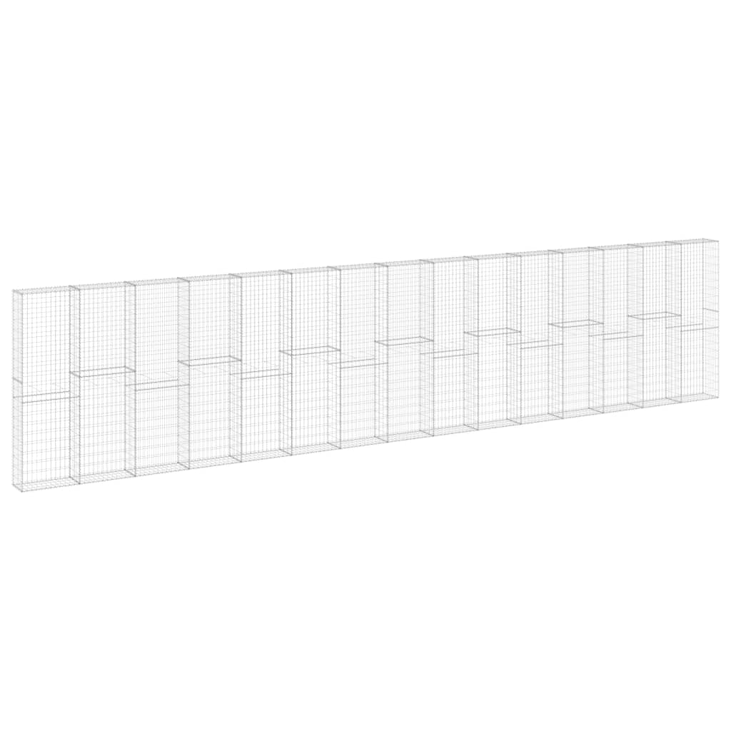 Muro De Gaviones Con Cubiertas Acero Galvanizado 900x30x200 Cm / Vetonek_0