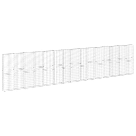 Muro De Gaviones Con Cubiertas Acero Galvanizado 900x30x200 Cm / Vetonek_0