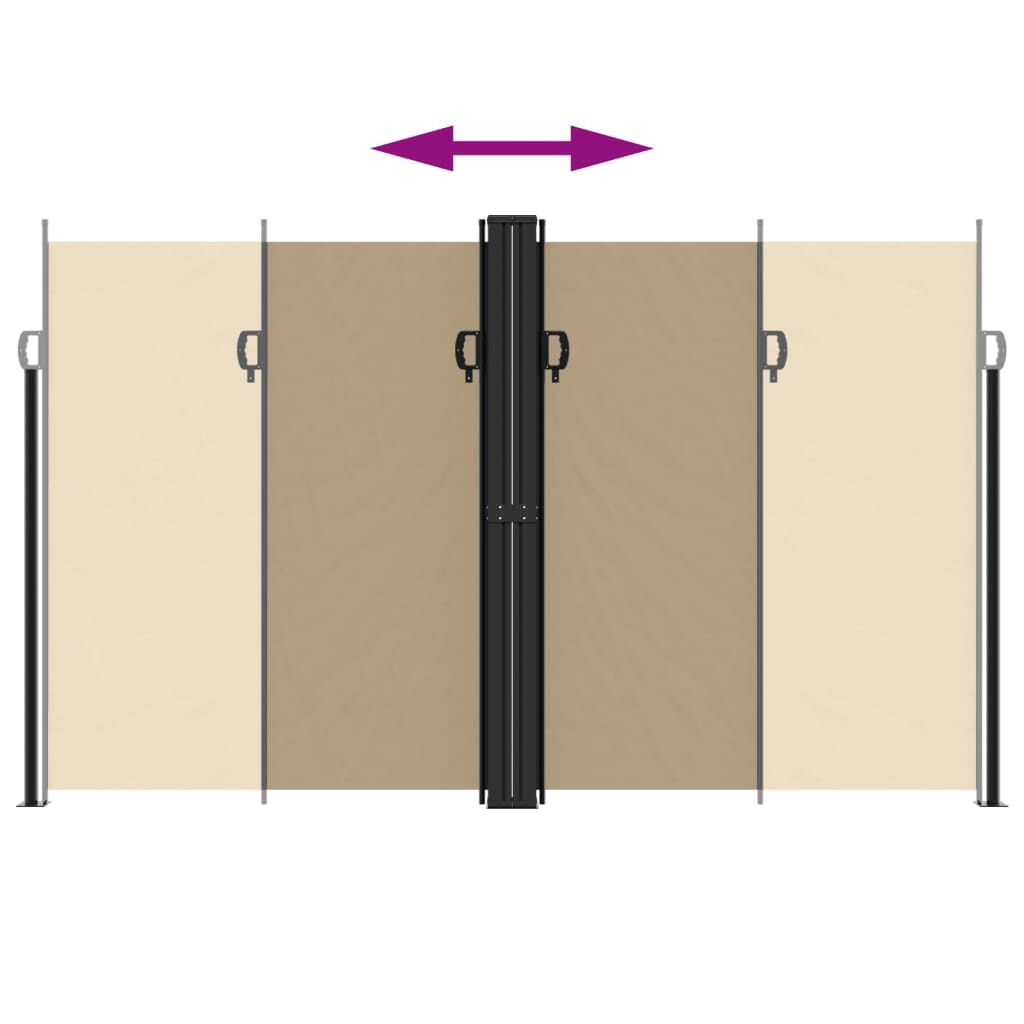 Vidaxl Toldo Lateral Retráctil Beige 200x1200 Cm_4