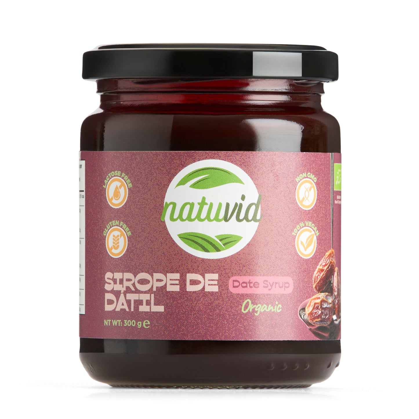 Sirope de Dátil BIO Natuvid 300g – 100% Natural – Endulzante Saludable – Sin Gluten, Sin Lactosa – Vegano_0