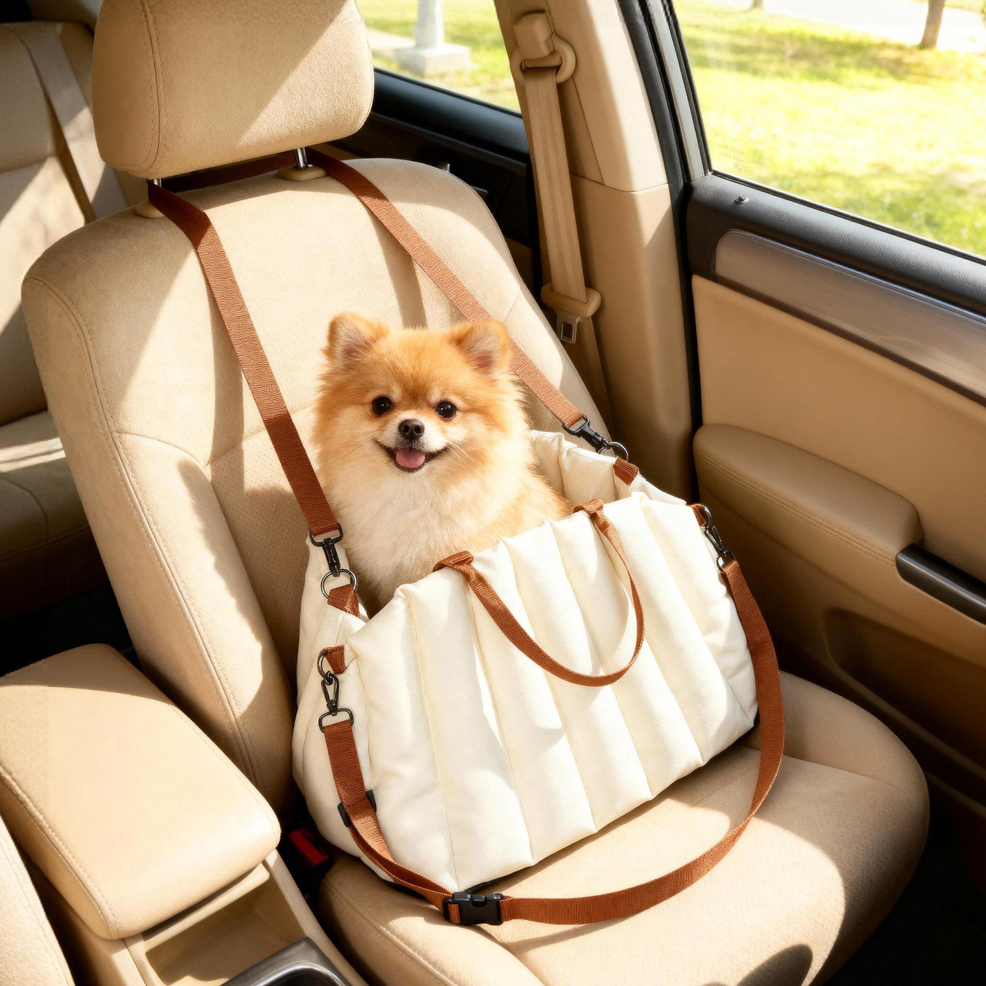 Pawhut Asiento De Coche Para Perros Pequeños_1