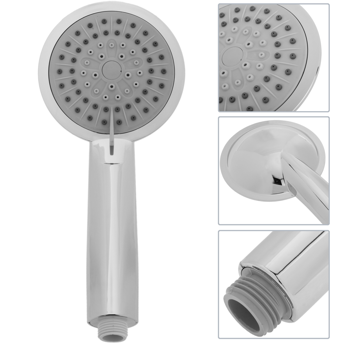 Alcachofa Móvil 240mm Para Ducha Cromado Con Sistema Antical, Ahorro De Agua Y 3 Funciones_1