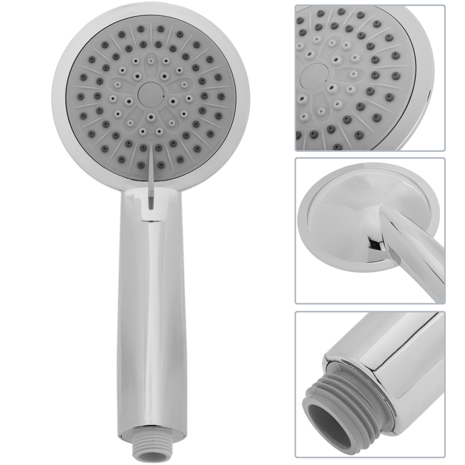 Alcachofa Móvil 240mm Para Ducha Cromado Con Sistema Antical, Ahorro De Agua Y 3 Funciones_1