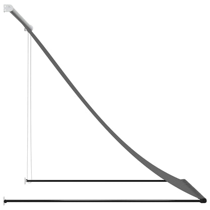Toldo Retráctil De Tela Y Acero Gris Antracita 100x150 Cm_3